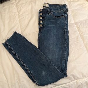 Free People Denim High Rise Skinny Jeans